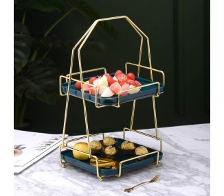 Double Couche pâtisserie Rack,  Rangement Chocolat Dessert Multi-usages Stand Usine Stand Stand de Bureau de beauté