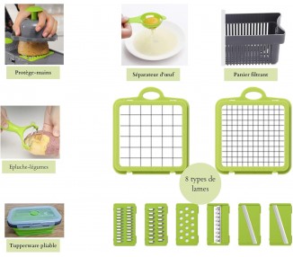 Mandoline cuisine multifonctions 15 pcs